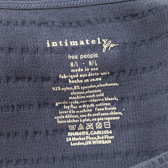 Free People Cami Tank Navy M/L NWT - Picture 5 of 6